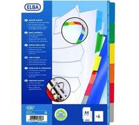 Elba Paquet De 6 Intercalaires Neutres A4+ - Mylar