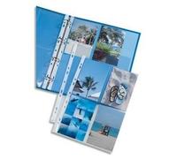 ELBA Pochette perforées pour 8 photos 100 x 150, format A4