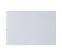 Elba Pochettes perforées À grains - 0,09 mm - Format paysage A3, PP oben offen,