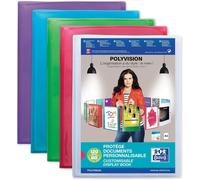Elba Polyvision 100211077 Document Folder A4 Blue/Pink/Purple/Green