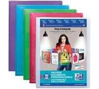 Elba Polyvision 100211078 Document Folder A4 Blue/Pink/Purple/Green