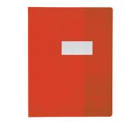 Elba Protège-Cahier Pvc 150 Strong Line 24x32 Cm Marque-Page Translucide Rouge