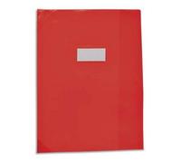 Elba Protège-Cahier School Life 17 X 22 Cm Pvc Opaque 15/100e, Coins + Porte-Étiquette. 4 Coloris Assortis