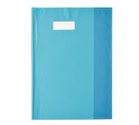 Elba Protège-Cahier Styl'sms 24x32 Cm Pvc 120 Avec Porte-Étiquette Bleu Turquoise