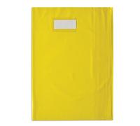 ELBA Protège-cahier Styl'SMS 24x32 cm pvc 120 avec Porte-étiquette Jaune