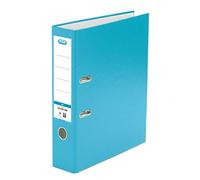 Elba Rado Top Classeur à 2 anneaux avec levier, format folio, dos 80 mm, revêtement extérieur en plastique, couleur turquoise