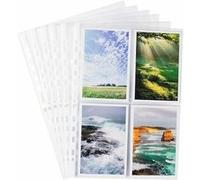 Elba Pack de 10 Pochettes perforées en polypropylène résistant 90 microns A4 Incolore avec Bande de renfort Blanc