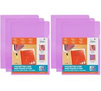 ELBA Sachet de 10 Pochette-coins M Star PVC 15/100eme Lilas (Lot de 2)