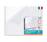 Elba Sachet de 10 Pochettes perforées en polypropylène Transparent