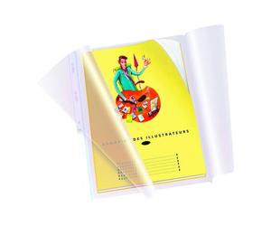 ELBA Sachet de 10 pochettes plan Fard'Clirel A4, Incolore, en PVC 0,18 mm