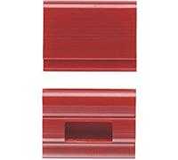 ELBA Séparateur de couleurs en PVC à clipser rouge 20 x 5 x 16 mm 25 séparateurs
