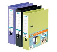 Elba Smart Lot de 3 Classeurs à Levier A4 Dos 80mm Couverture Coloris Assortis