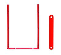 Elba Tric System 100421094 Lot de 100 anneaux de classement Rouge