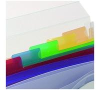 Elba Trieur Familial Extensible Tahiti 13 Compartiments Polypropylène Translucide A4 Incolore