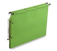 Elba Ultimate Carte Kraft Lot de 25 Dossiers Suspendus pour Armoire A4 Fond 15mm Vert