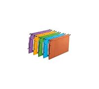 Elba Ultimate Carte Kraft Lot de 25 Dossiers Suspendus pour Armoire A4 Fond 30mm Bleu