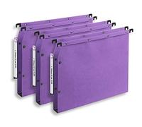Elba Ultimate Carte Kraft Lot de 25 Dossiers Suspendus pour Armoire A4 Fond 30mm Lilas