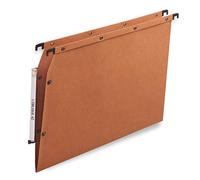 Elba Ultimate Carte Kraft Lot de 25 Dossiers Suspendus pour Armoire A4 Fond en V Orange