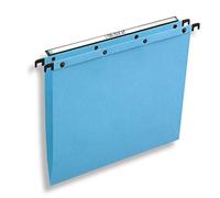 Elba Ultimate Carte Kraft Lot de 25 Dossiers Suspendus pour Tiroir A4 Fond en V Bleu