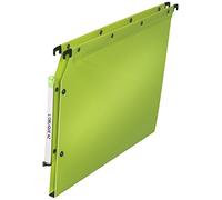Elba Dossier suspendus pour armoire Ultimate A4 Polypropylène - 150 feuilles - Fond U 15 mm - Vert - Lot de 10