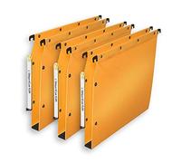 Elba Ultimate PP Lot de 10 Dossiers Suspendus en Polypro Opaque pour Armoire Fond 30mm Jaune