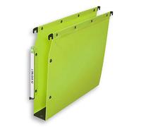 Elba Ultimate PP Lot de 10 Dossiers suspendus en Polypro Opaque pour Armoire Fond 50mm Vert