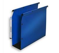 Elba Ultimate PP Lot de 10 Dossiers Suspendus en Polypro Opaque pour Armoire Fond 80mm Bleu