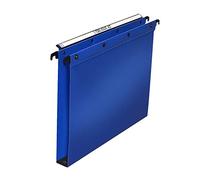 Elba Ultimate PP Lot de 10 Dossiers Suspendus en Polypropylène Opaque pour Tiroir Fond 30mm Bleu