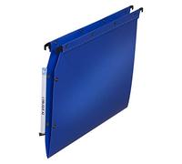 Elba Ultimate PP Lot de 10 Dossiers Suspendus pour Armoire Fond en V Polypro Opaque Bleu
