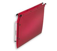 Elba Dossier suspendus pour armoire Ultimate A4 Polypropylène - 100 feuilles - Fond V - Rouge - Lot de 10