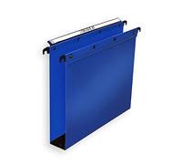 Elba Ultimate PP pour Tiroir Lot de 10 Dossiers suspendus en Polypro Opaque Fond 50mm Bleu