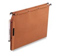Elba Ultimate Velcro Lot de 25 Dossiers Suspendus pour Armoire Fond 15mm Orange - Dossier Suspendu Latéral en Kraft