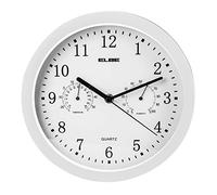 Elbe RELOJ PARED ANALOGICO Blanco 25CM Temp/HUMEDAD 48114X2005