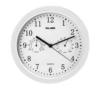 Elbe rp-2005-b ? Horloge Murale avec thermomètre E hygromètre, Blanc 48114X2005