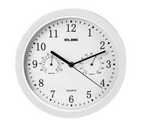 Elbe rp-2005-b ? Horloge Murale avec thermomètre E hygromètre, Blanc 48114X2005