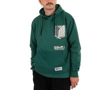 Elbenwald Anime - Sweatshirt à capuche Sailor Moon, Attack on Titan et One Piece avec poche avant multicolore, L