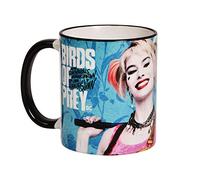 Elbenwald Birds of Prey cup Harley Quinn Chrakter enveloppantes avec logo film en céramique 320 ml bleu