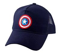 Elbenwald Casquette de baseball - Motifs Marvel comme Loki, Deadpool - Multicolore - Unisexe - Adulte, Captain America - Shield Logo Mesh, taille unique