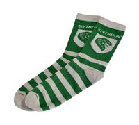 Elbenwald Chaussettes Harry Potter Blason de Serpentard pour Hommes Femmes Unisexe en Coton Vert-Gris - 40-43