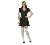 Elbenwald Costume, déguisement d'esquimau Sexy - Mini Robe cintrée, Capuche, Fourrure synthétique - Idéal pour Le Carnaval - Bleu Clair - 40/42