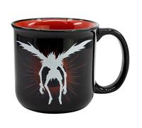 Elbenwald Death Note Tasse avec motif Ryuk 400 ml pour les fans d'anime Céramique Noir Rouge