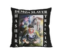 Elbenwald Demon Slayer Coussin Hashira Training Arc 40 x 40 cm Imprimé à l'avant et à l'arrière