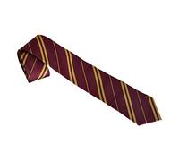 Elbenwald Harry Potter Cravates dans le design Poudlard des 4 maisons Gryffondor, Ravenclaw, Poufsouffle et Serpentard rayées pour hommes & femmes 135 cm en boîte cadeau
