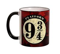 Elbenwald Harry Potter Cup of Track 9 3/4 avec Poudlard Exprime Tous-Pression Round Ceramics 300 ml de rouge