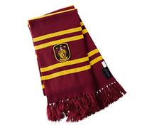 Elbenwald harry potter écharpe gryffondor Couleurs de maison avec armoiries patch et franges 24 x 170 cm rouge jaune