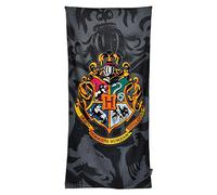 Elbenwald Harry Potter Potter Serviette de Plage avec Poudlard Maisons de Poudlard Habitation Motif 90x180cm Gris