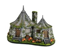 Elbenwald Harry Potter - Réplique miniature avec fonction d'éclairage LED - Cabane de Hagrid - 20 x 14,2 x 14,2 cm - En résine - Fonctionne avec piles