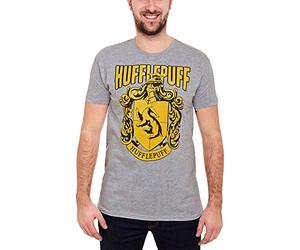 Elbenwald Harry Potter T-Shirt avec Poufluts Chambre-tête PatancouffePrint Avant pour Hommes Gris - XL