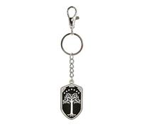 Elbenwald Le Seigneur des Anneaux - Porte-clés L'arbre blanc de Gondor avec mousqueton et porte-clés Ø 3 cm Pendentif 3 x 0,2 x 5 cm Longueur 11,5 cm Exclusif