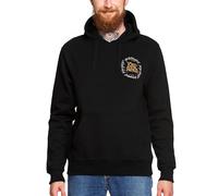Elbenwald Le Seigneur des Anneaux - Sweat à capuche - Différents designs comme l'Anneau et la carte de la Terre du Moyen - Noir, Carte de la Terre du Milieu, S